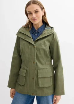 Veste déperlante avec doublure à carreaux