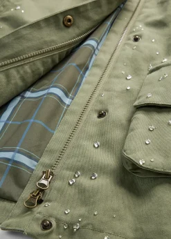 Veste déperlante avec doublure à carreaux