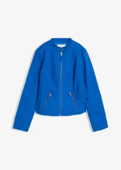 Veste en coton twill avec empiècements latéraux extensibles