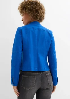 Veste en coton twill avec empiècements latéraux extensibles