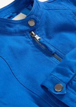 Veste en coton twill avec empiècements latéraux extensibles