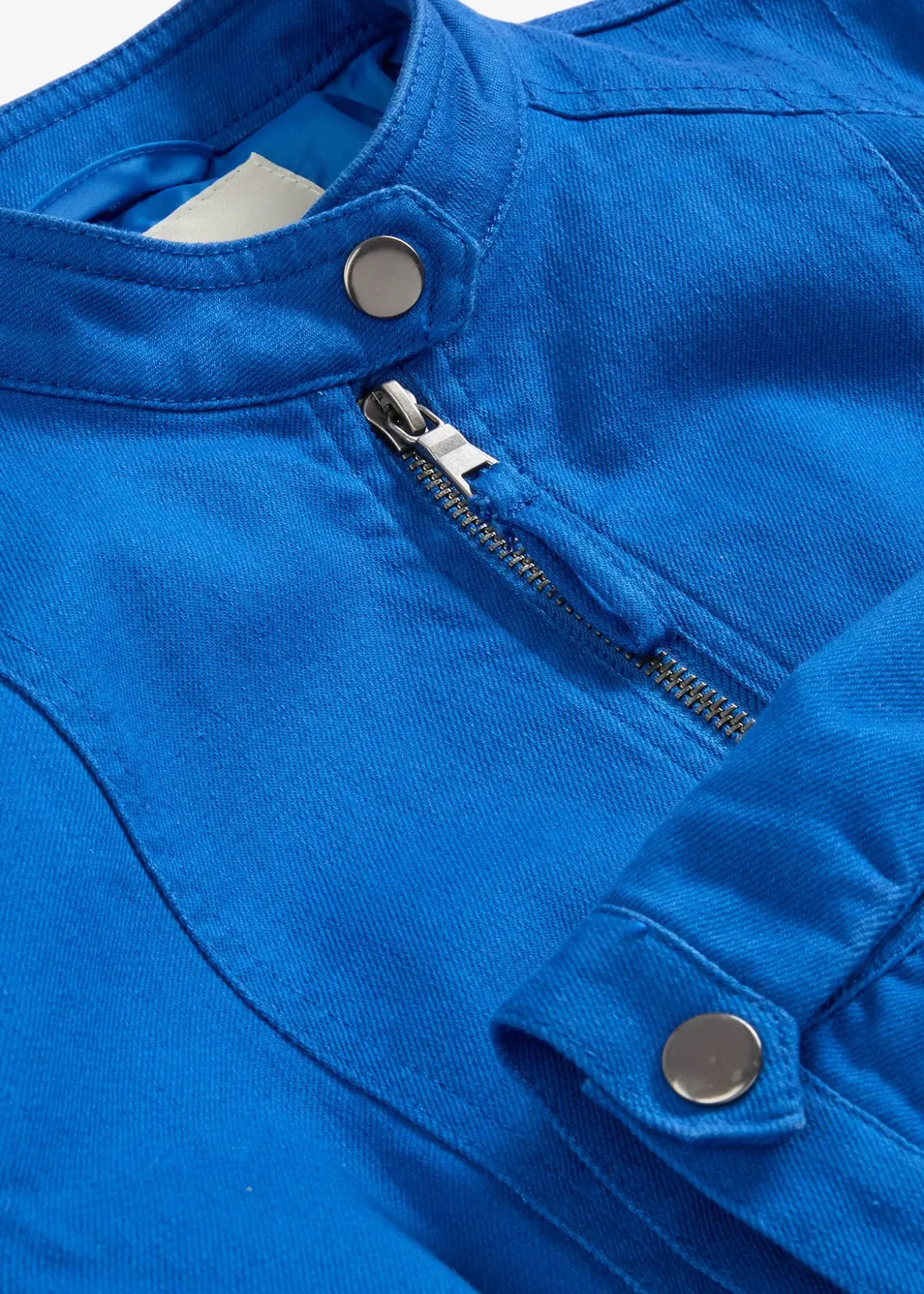 Veste en coton twill avec empiècements latéraux extensibles