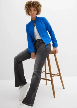 Veste en coton twill avec empiècements latéraux extensibles