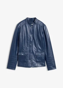 Veste en cuir nappa d’agneau