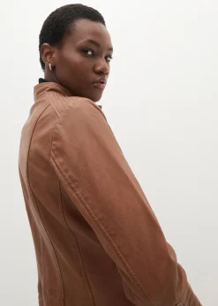 Veste en cuir nappa d’agneau