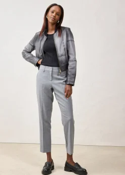 Veste en cuir nappa d’agneau