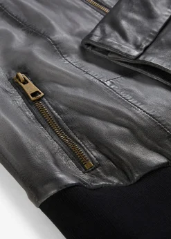 Veste en cuir nappa d’agneau