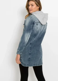 Veste en jean à capuche