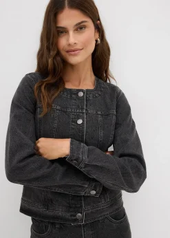 Veste en jean à strass