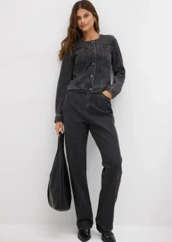 Veste en jean à strass