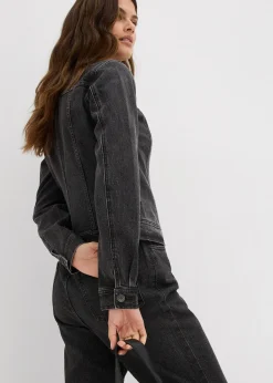 Veste en jean à strass