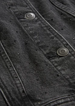 Veste en jean à strass
