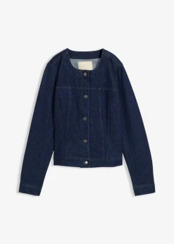 Veste en jean à strass