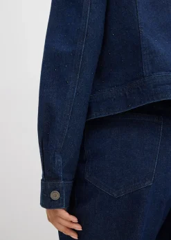 Veste en jean à strass