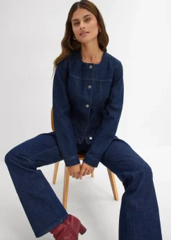 Veste en jean à strass