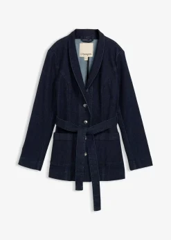 Veste en jean avec ceinture