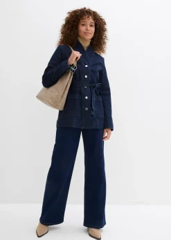 Veste en jean avec ceinture