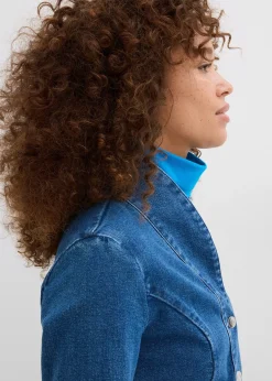 Veste en jean avec ceinture