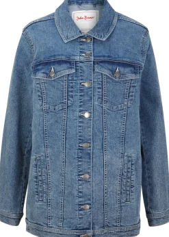 Veste en jean extensible, coupe boyfriend