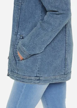 Veste en jean extensible, coupe boyfriend