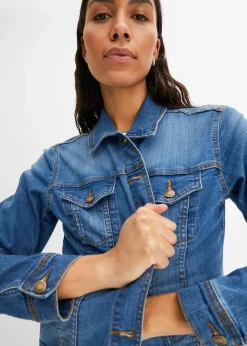Veste en jean extensible, basique