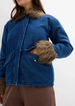 Veste en jean légèrement rembourrée