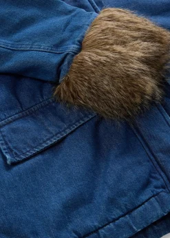 Veste en jean légèrement rembourrée