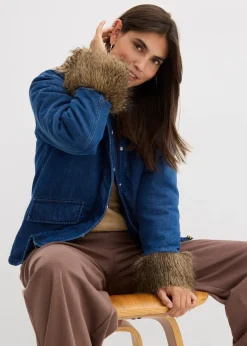 Veste en jean légèrement rembourrée