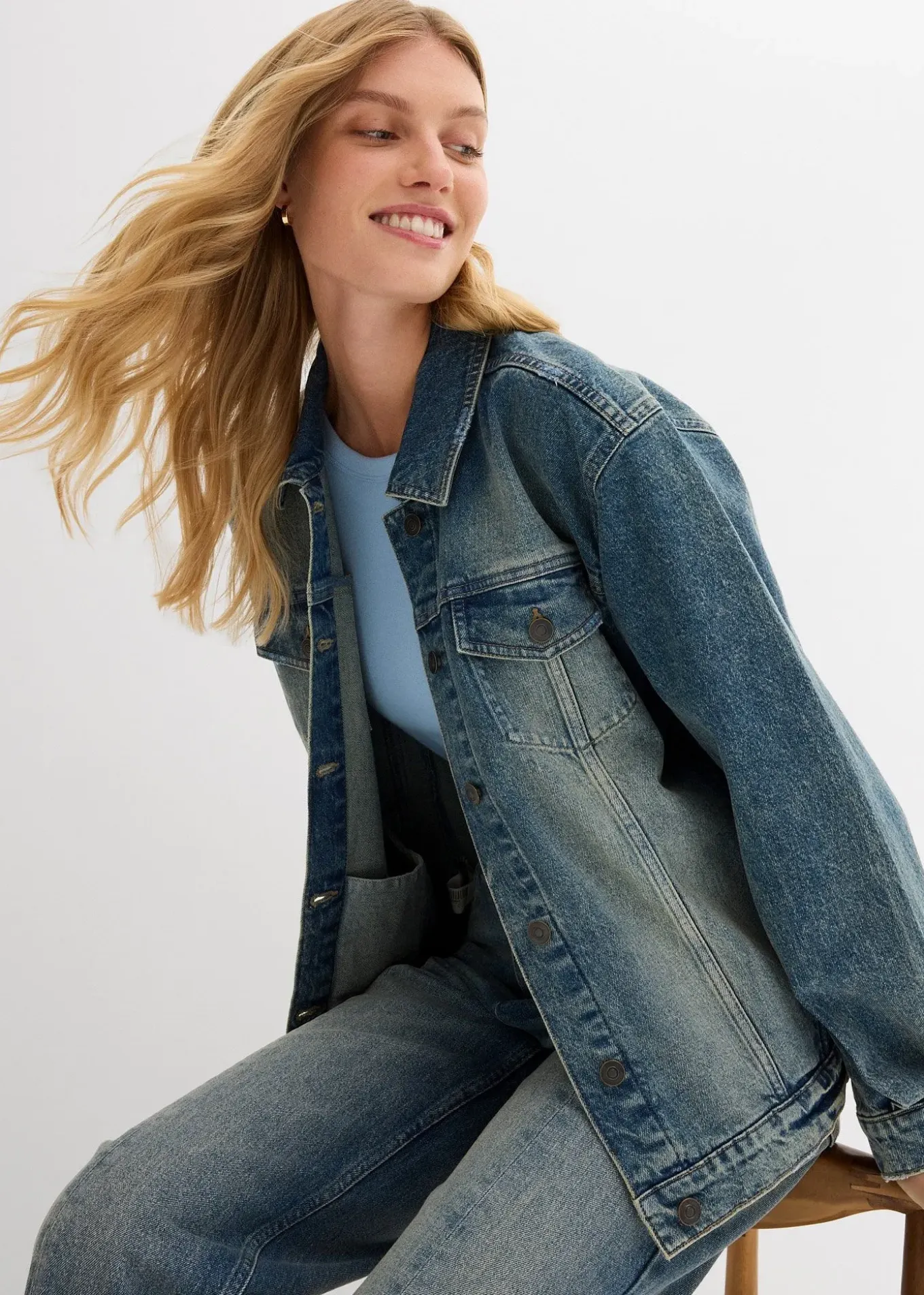 Veste en jean oversize