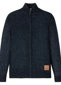 Veste en maille à col montant