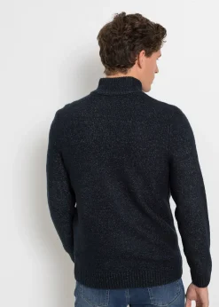 Veste en maille à col montant