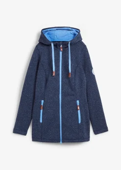 Veste en polaire tricoté à capuche