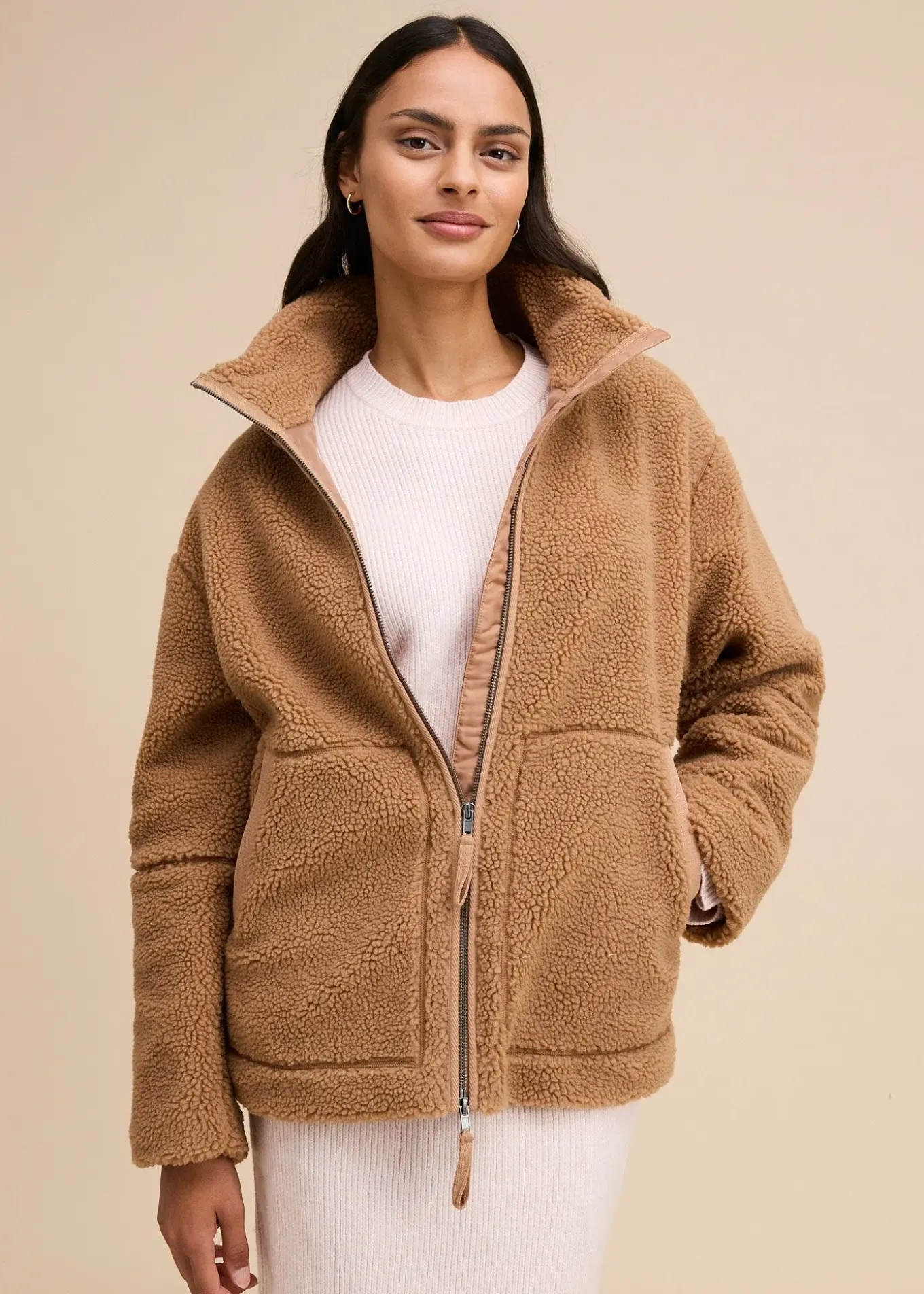 Veste en sherpa doublée