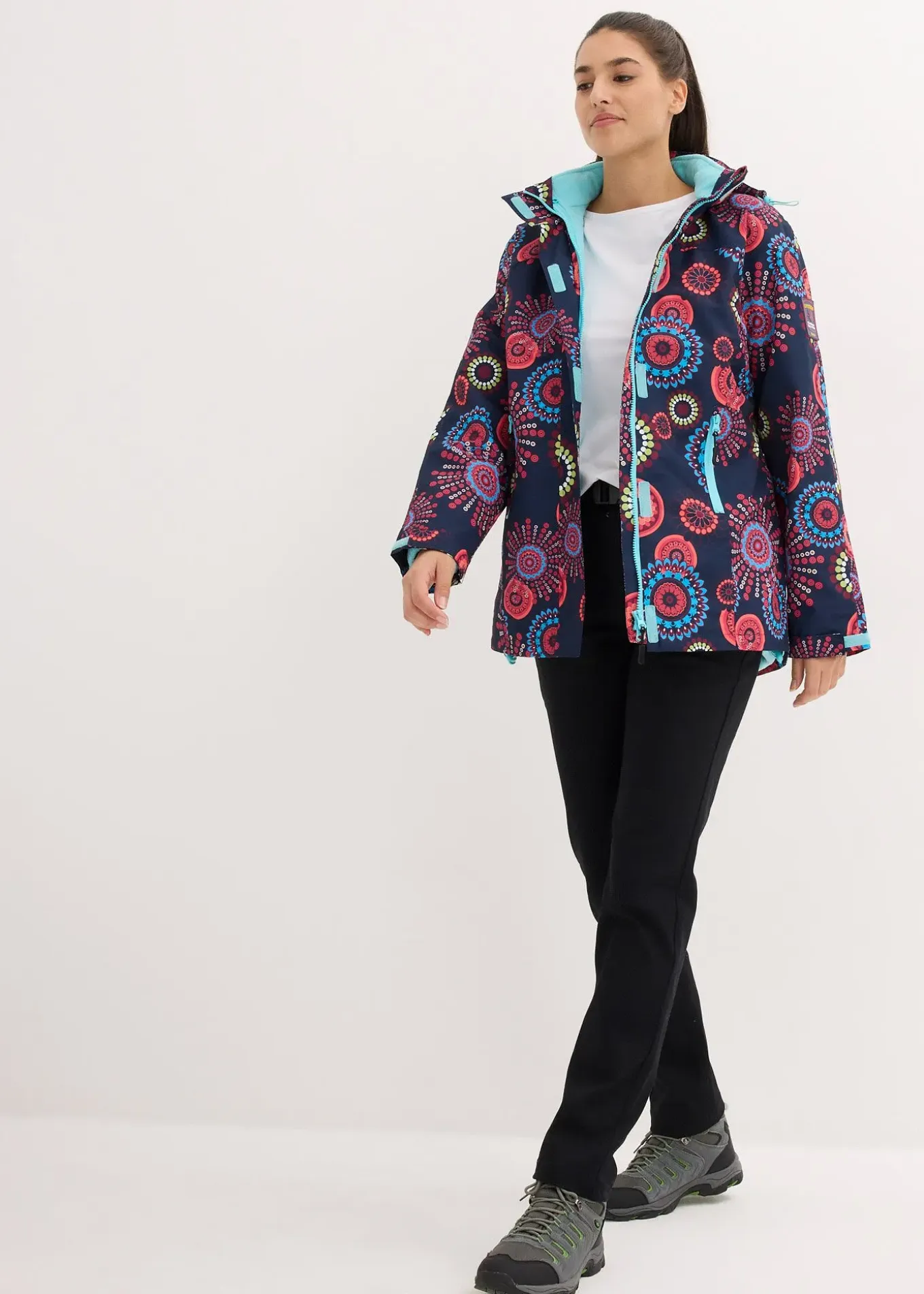 Veste fonctionnelle 3 en 1 à capuche, imperméable