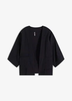 Veste kimono légère en gaze de coton