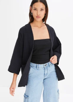 Veste kimono légère en gaze de coton