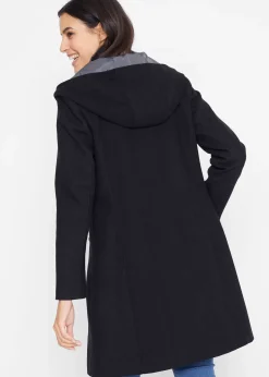 Veste longue avec zip asymétrique