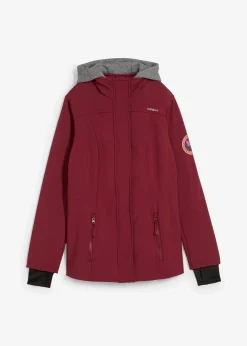 Veste longue en softshell déperlant, style 2 en 1