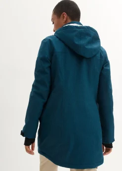 Veste longue outdoor imperméable, doublée sherpa