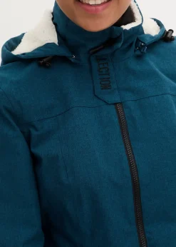 Veste longue outdoor imperméable, doublée sherpa