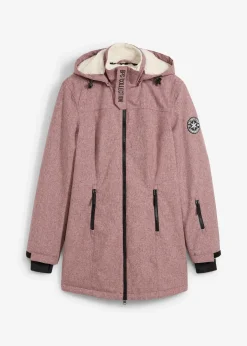 Veste longue outdoor imperméable, doublée sherpa