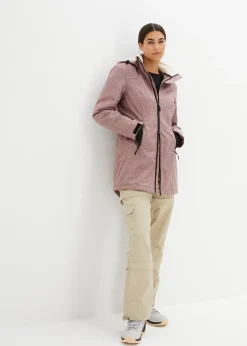 Veste longue outdoor imperméable, doublée sherpa