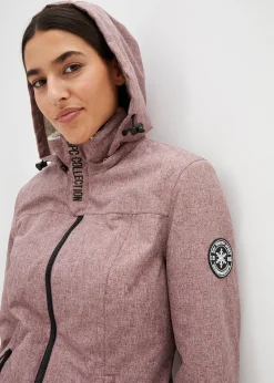 Veste longue outdoor imperméable, doublée sherpa