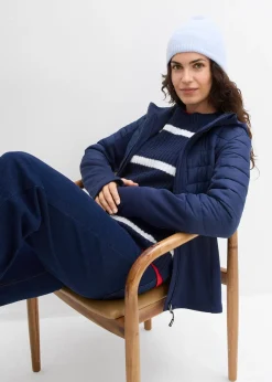 Veste matelassée déperlante avec softshell