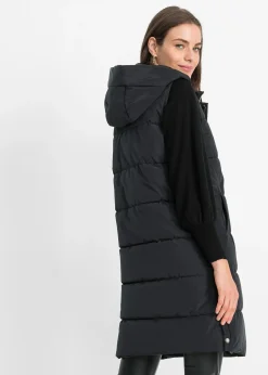 Veste matelassée sans manches avec capuche