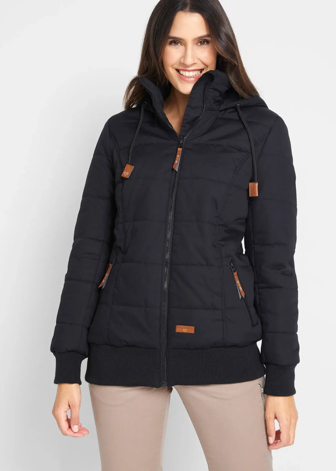 Veste outdoor avec détails enduits