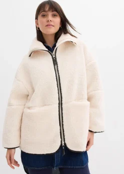 Veste oversize en polaire peluche