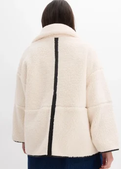 Veste oversize en polaire peluche