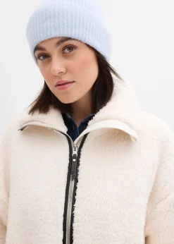 Veste oversize en polaire peluche