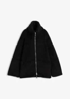 Veste oversize en polaire peluche